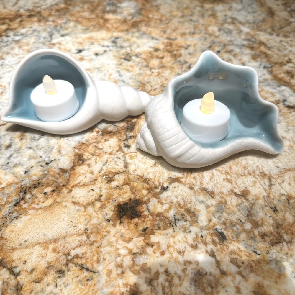 Seashell Tea Light Candle Holders